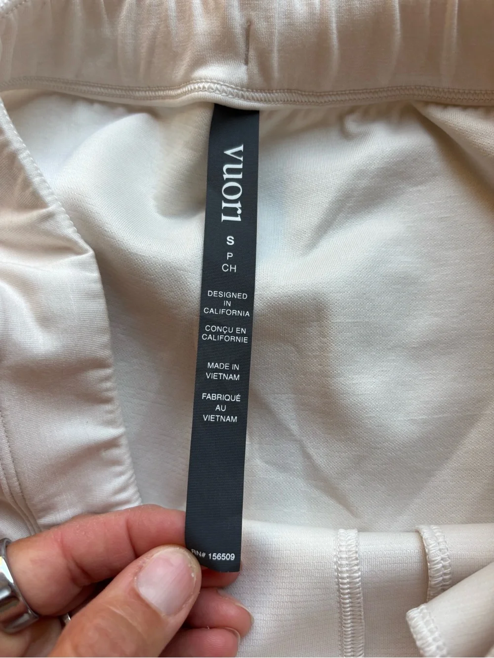 Vuori Compose Wide-Leg Drawstring Lounge Sweatpants Marshmallow NWT Small - Picture 7 of 8